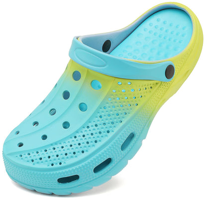 ChayChax Men's and Women's Arch Support Clogs Garden Shoes Slip-on Outdoor Beach Water Sandals with Removable Cushion Footbed