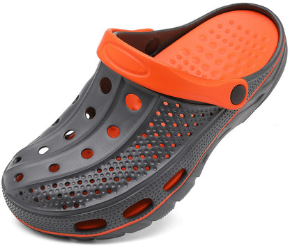 ChayChax Men's and Women's Arch Support Clogs Garden Shoes Slip-on Outdoor Beach Water Sandals with Removable Cushion Footbed