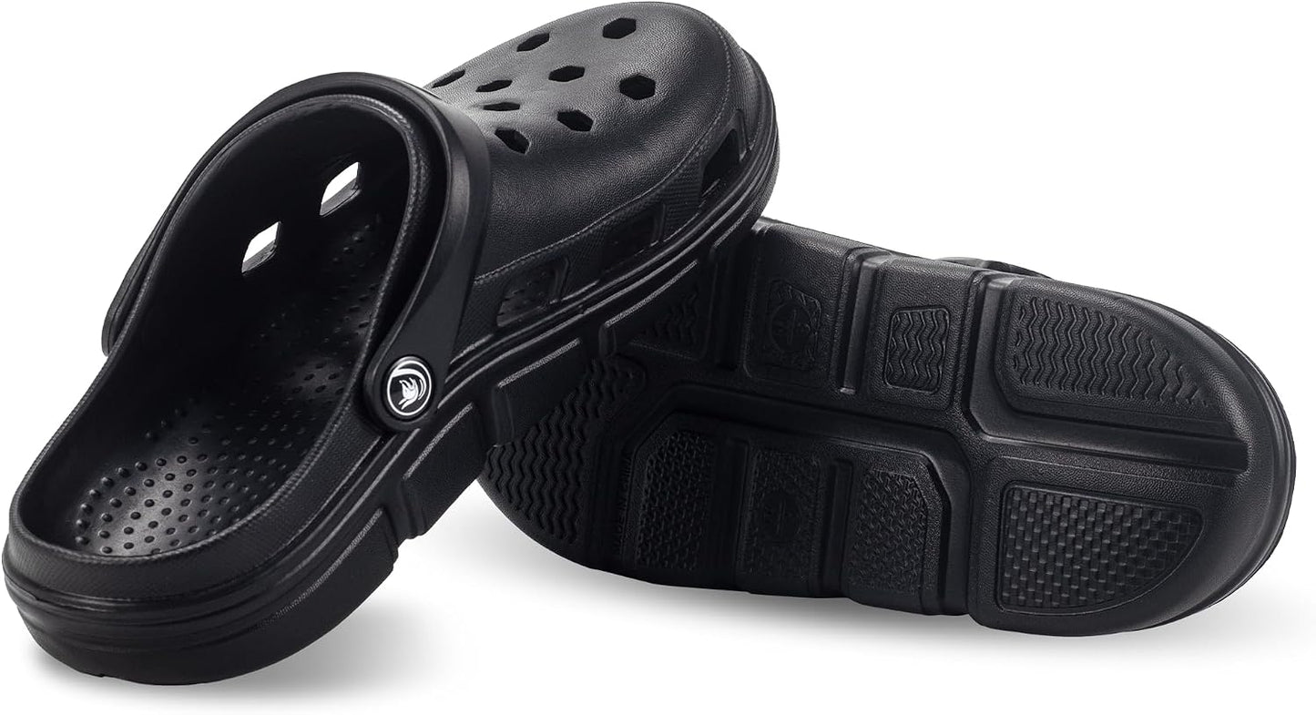 PIMIO Garden Clogs for Women and Men,Slip On Work Shoes with Arch Support,Womens Mens Quick-Dry Water Shoes Casual Sandals,Comfortable Slippers