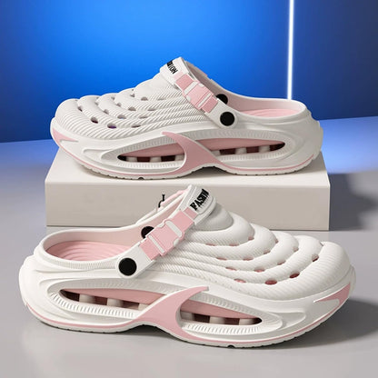 Summer Garden Clogs for Men and Women,Unisex Waterproof EVA Cloud Slides Sports Pillows Sandals Classic Beach Shoes