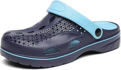 SOSOWHLTE Men's and Women's Arch Support Clogs Garden Shoes Slip-on Outdoor Beach Slippers with Removable Cushion Insole