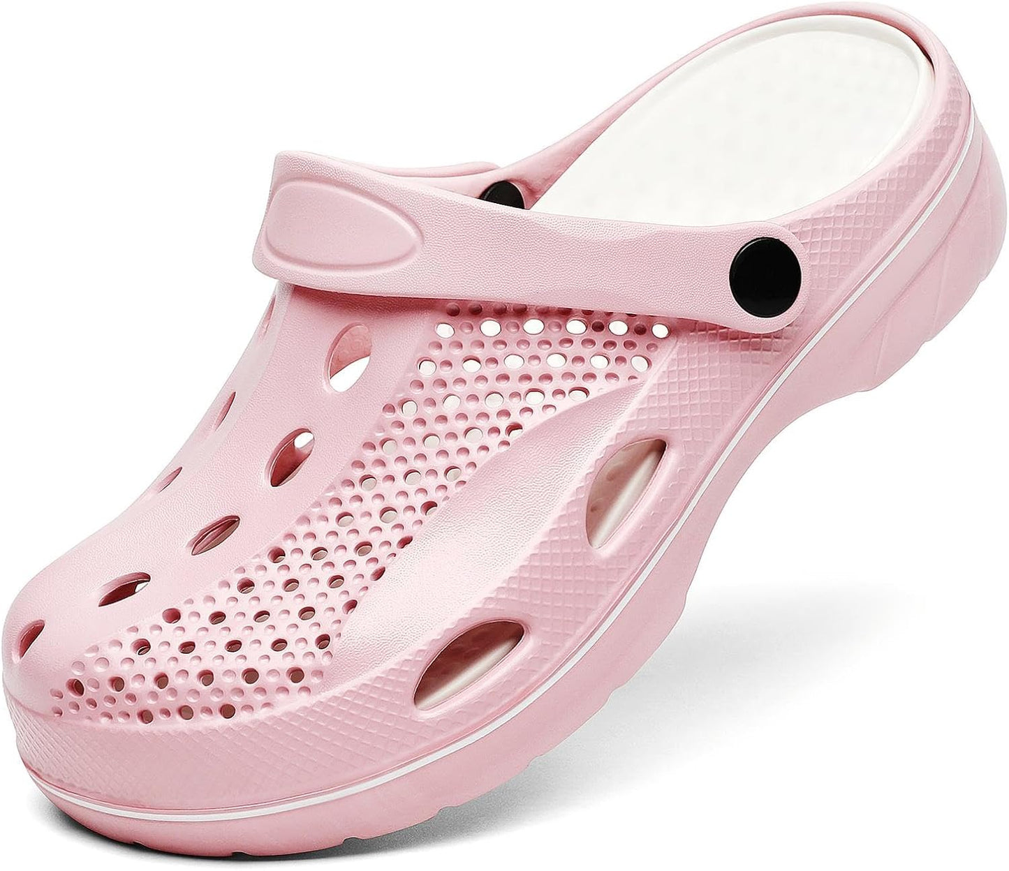 SOSOWHLTE Men's and Women's Arch Support Clogs Garden Shoes Slip-on Outdoor Beach Slippers with Removable Cushion Insole