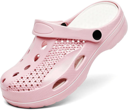 SOSOWHLTE Men's and Women's Arch Support Clogs Garden Shoes Slip-on Outdoor Beach Slippers with Removable Cushion Insole