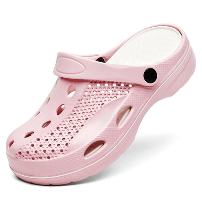 SOSOWHLTE Men's and Women's Arch Support Clogs Garden Shoes Slip-on Outdoor Beach Slippers with Removable Cushion Insole