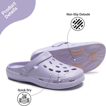 FITORY Unisex Garden Clogs, Womens and Mens EVA Slip on Shoes, Comfortable Quick Dry Lightweight Sandals for Beach Casual, Indoor and Outdoor Size 6-15