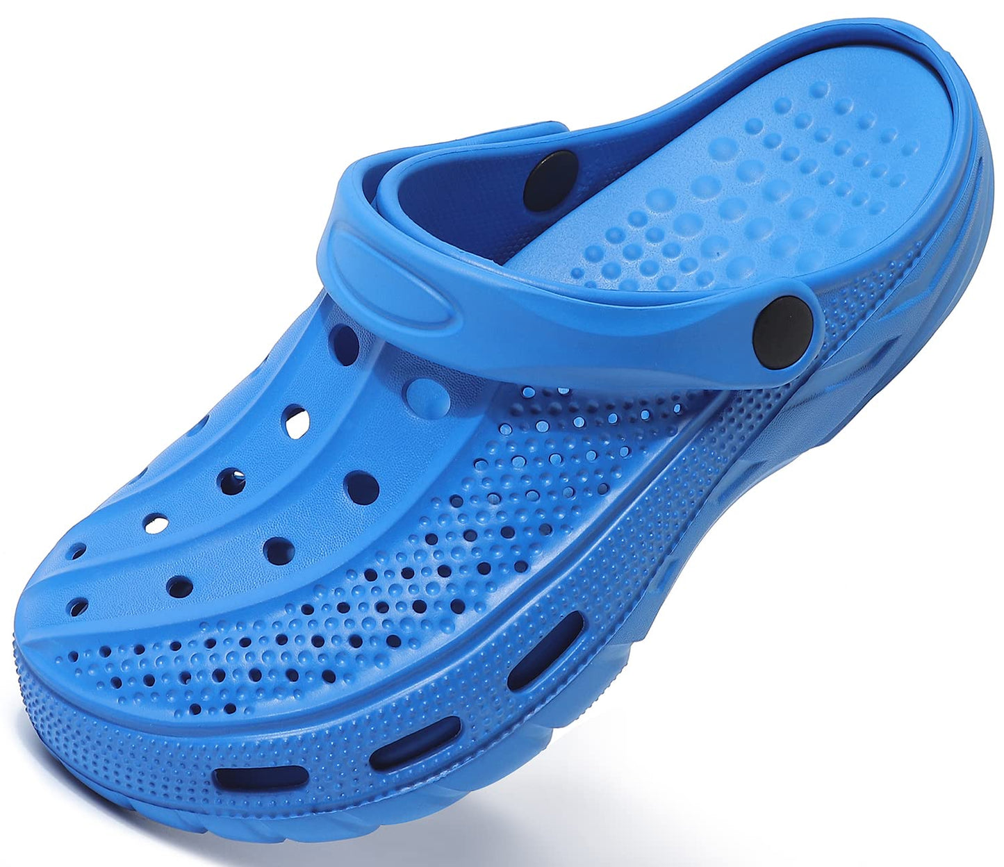 ChayChax Men's and Women's Arch Support Clogs Garden Shoes Slip-on Outdoor Beach Water Sandals with Removable Cushion Footbed