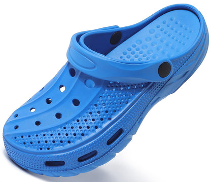 ChayChax Men's and Women's Arch Support Clogs Garden Shoes Slip-on Outdoor Beach Water Sandals with Removable Cushion Footbed