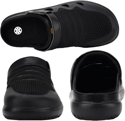 Men's Women's Clogs Garden Shoes Slip On Sandals Breathable Summer Orthotic Walking Slippers with Plantar Fasciitis Soles