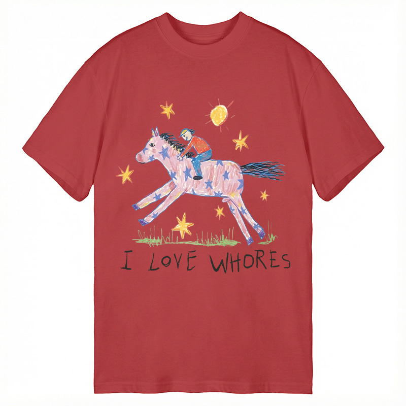 Modecanvas I Love Whores Meme DTG Printing Classic T-Shirt