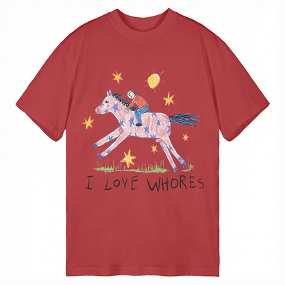 Modecanvas I Love Whores Meme DTG Printing Classic T-Shirt
