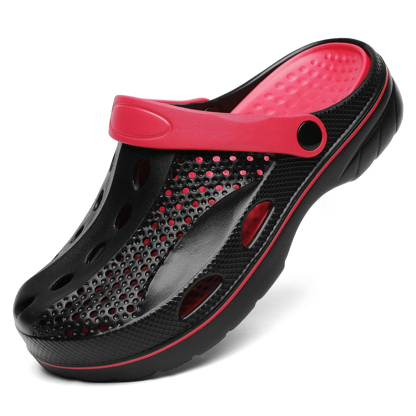 SOSOWHLTE Men's and Women's Arch Support Clogs Garden Shoes Slip-on Outdoor Beach Slippers with Removable Cushion Insole