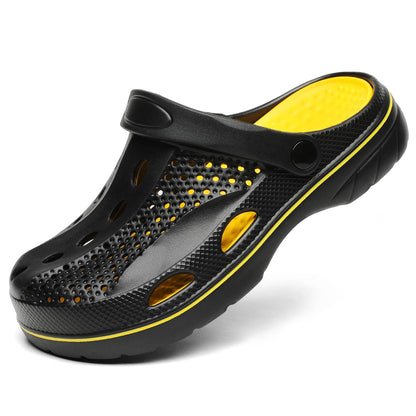 SOSOWHLTE Men's and Women's Arch Support Clogs Garden Shoes Slip-on Outdoor Beach Slippers with Removable Cushion Insole