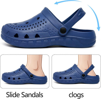 Womens Slip on Clogs Casual Mules Cushioned Comfortable Garden Shoes Non Slip Slides for Women Indoor Outdoor