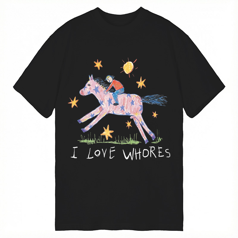 Modecanvas I Love Whores Meme DTG Printing Classic T-Shirt