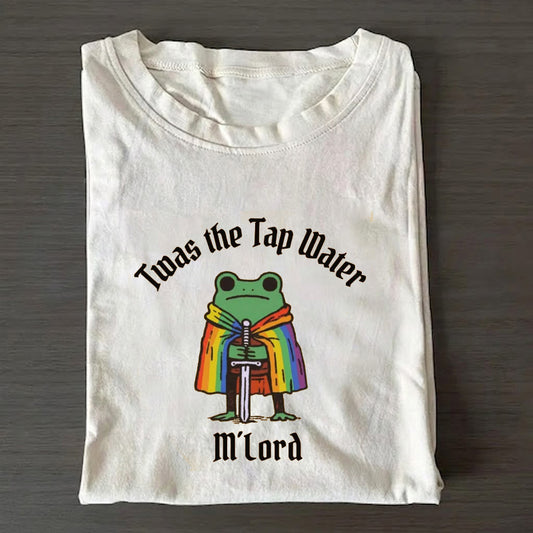 Twas the Tap Water Funny Frog LGBTQ Pride T-shirt
