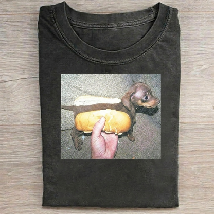 Funny Dachshund Hotdog T-shirt