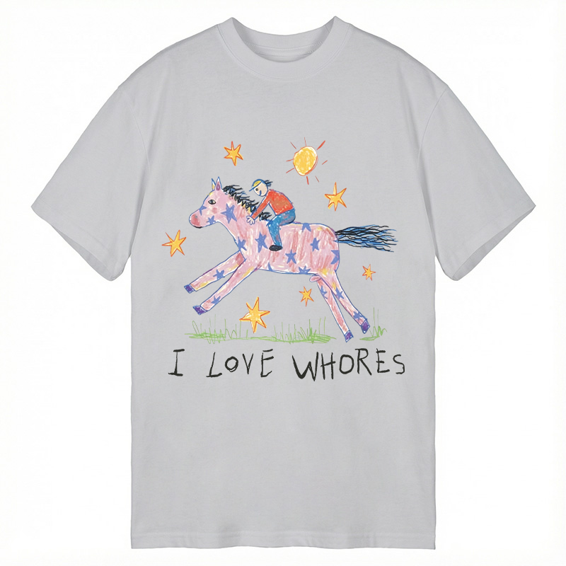 Modecanvas I Love Whores Meme DTG Printing Classic T-Shirt
