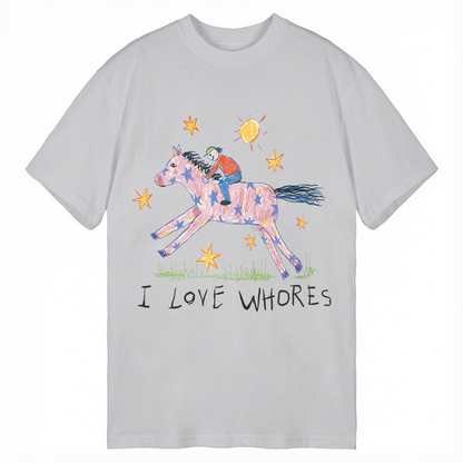 Modecanvas I Love Whores Meme DTG Printing Classic T-Shirt