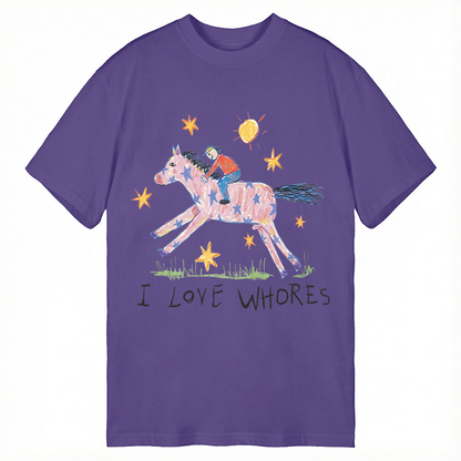 Modecanvas I Love Whores Meme DTG Printing Classic T-Shirt