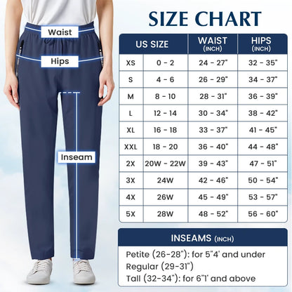 StretchActive - Women's Ultra Stretch Ice Silk Comfort Casual Pants