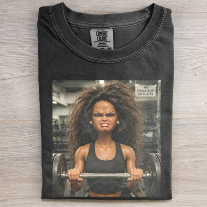 GYM DOLL GIRL FUNNY FACE MEME TEE