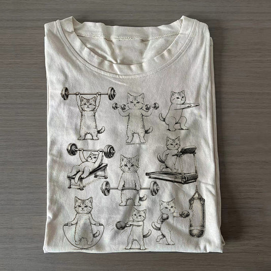 Funny Cats Gym T-shirt