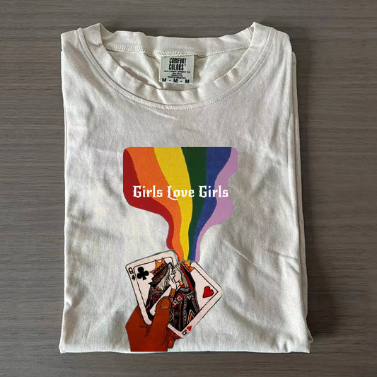Girls love girls Funny Lesbian T-shirt